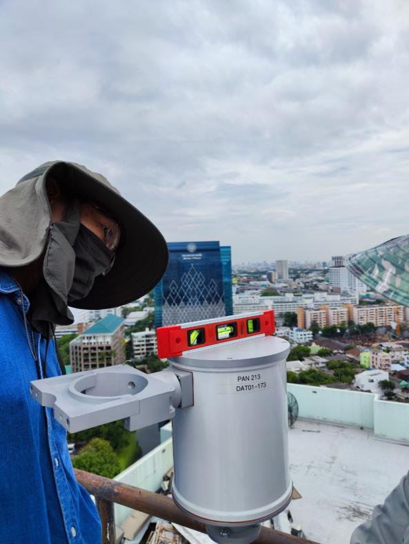 GISTDA  ทดสอบความแม่นยำเครื่องตรวจวัดมลภาวะทางอากาศ ณ กรมควบคุมมลพิษ_1