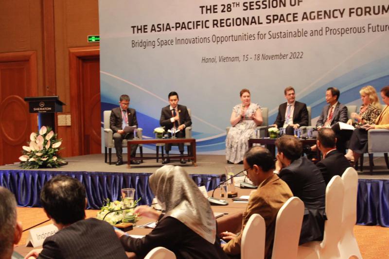 ประชุมองค์กรอวกาศนานาชาติ Asia-Pacific Regional Space Agency Forum หรือ APRSAF ระหว่างวันที่ 14-18 พ.ย. 65 ณ โรงแรม Sheraton ประเทศเวียดนาม _6