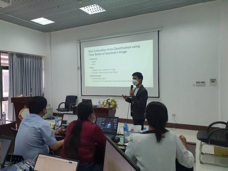 GISTDA ร่วมกับ UNESCAP จัดฝึกอบรมเชิงปฏิบัติการ "The 1st Training on Intelligent Technology for Geospatial Management on Agriculture for Lao PDR”    _8