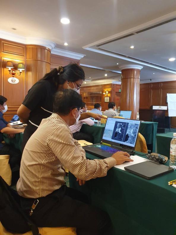 GISTDA ร่วมกับ UNESCAP จัดฝึกอบรมเชิงปฏิบัติการ "The 1st Training on Intelligent Technology for Geospatial Management on Agriculture for Cambodia” _11