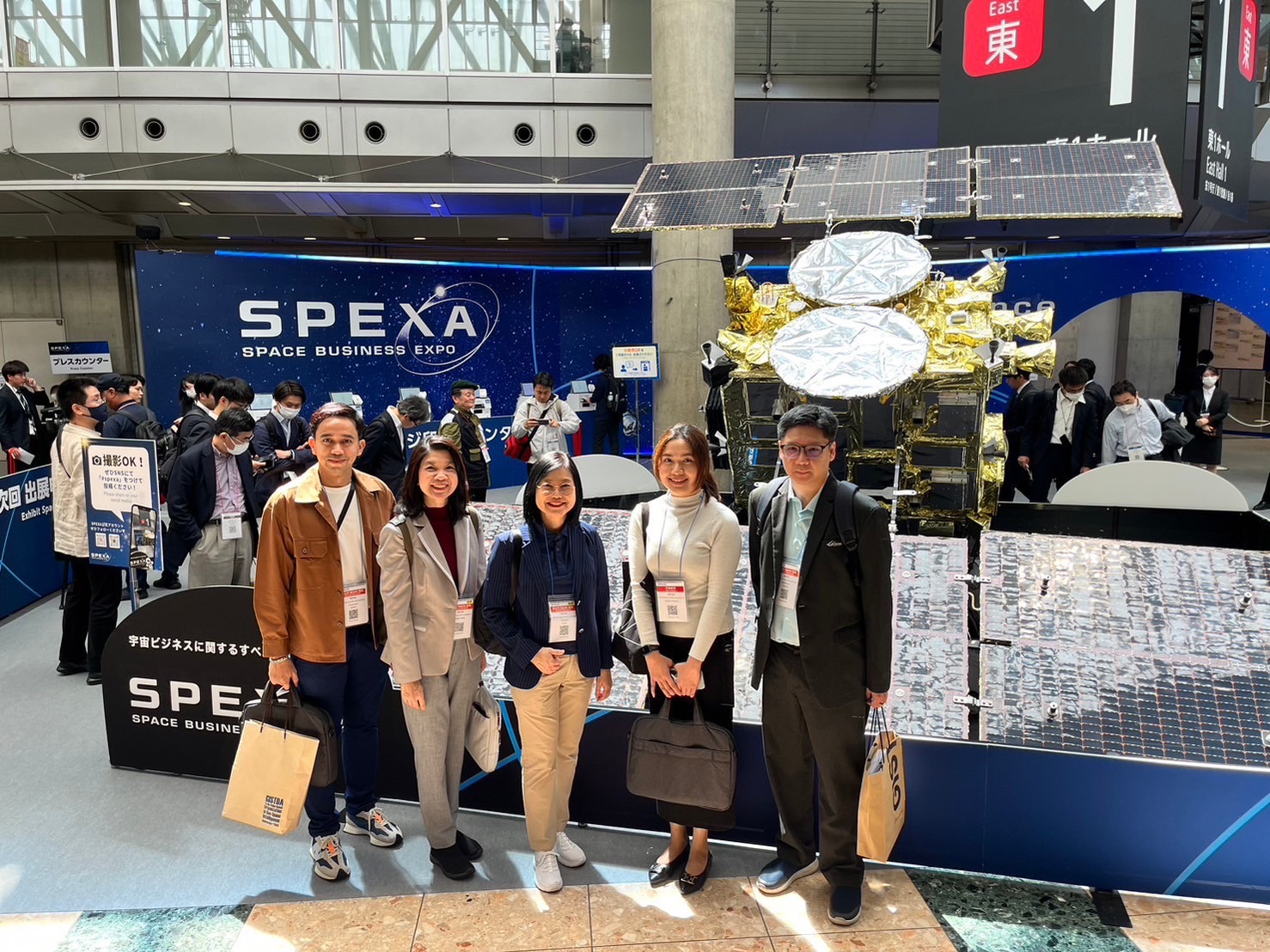 ภาพกิจกรรมอีกหนึ่งมิติของการขับเคลื่อน Space ecosystem  ใน งาน Space Business  Expo หรือ Spexa 2024 ระหว่างวันที่ 24-26 เมษายน 2567 ณ Tokyo Big Sight ประเทศญี่ปุ่น